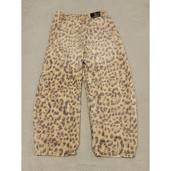 We The Free Leopard Print Jeans - Brown and Black - Picture 13 of 16